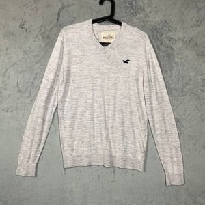 Hollister Y2K Preppy Academia Sweater Men Medium College Classic Soft Ivy League